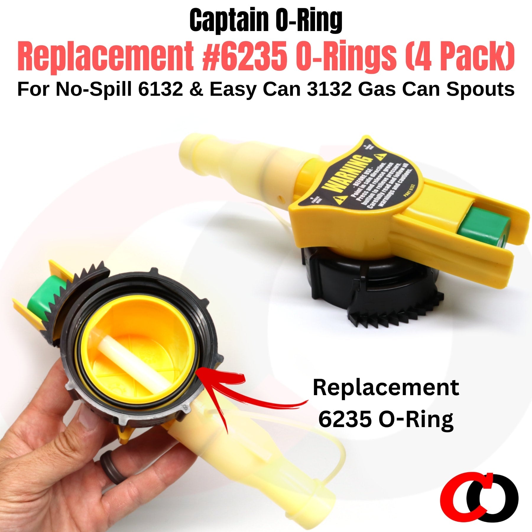 Captain O-Ring – Replacement 6235 O-Rings for No-Spill / Easy Can