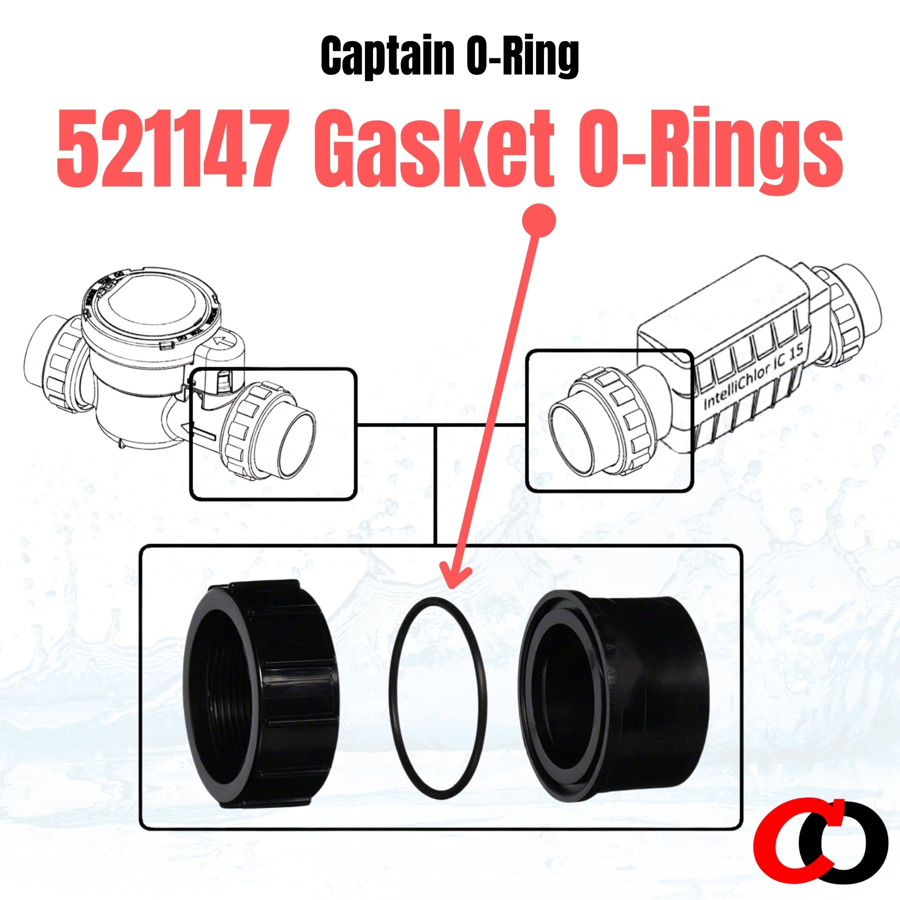 Captain O-Ring – Replacement 521147 Gasket O-Rings for Pentair