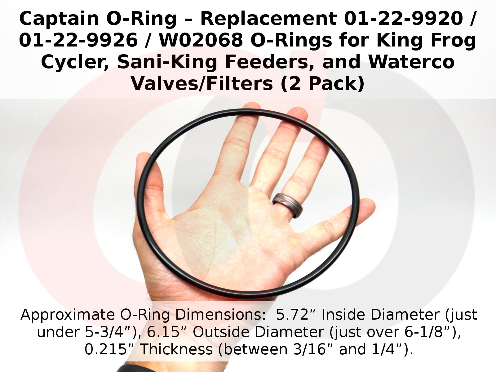 Captain O-Ring – Replacement 01-22-9920 / 01-22-9926 / W02068 O