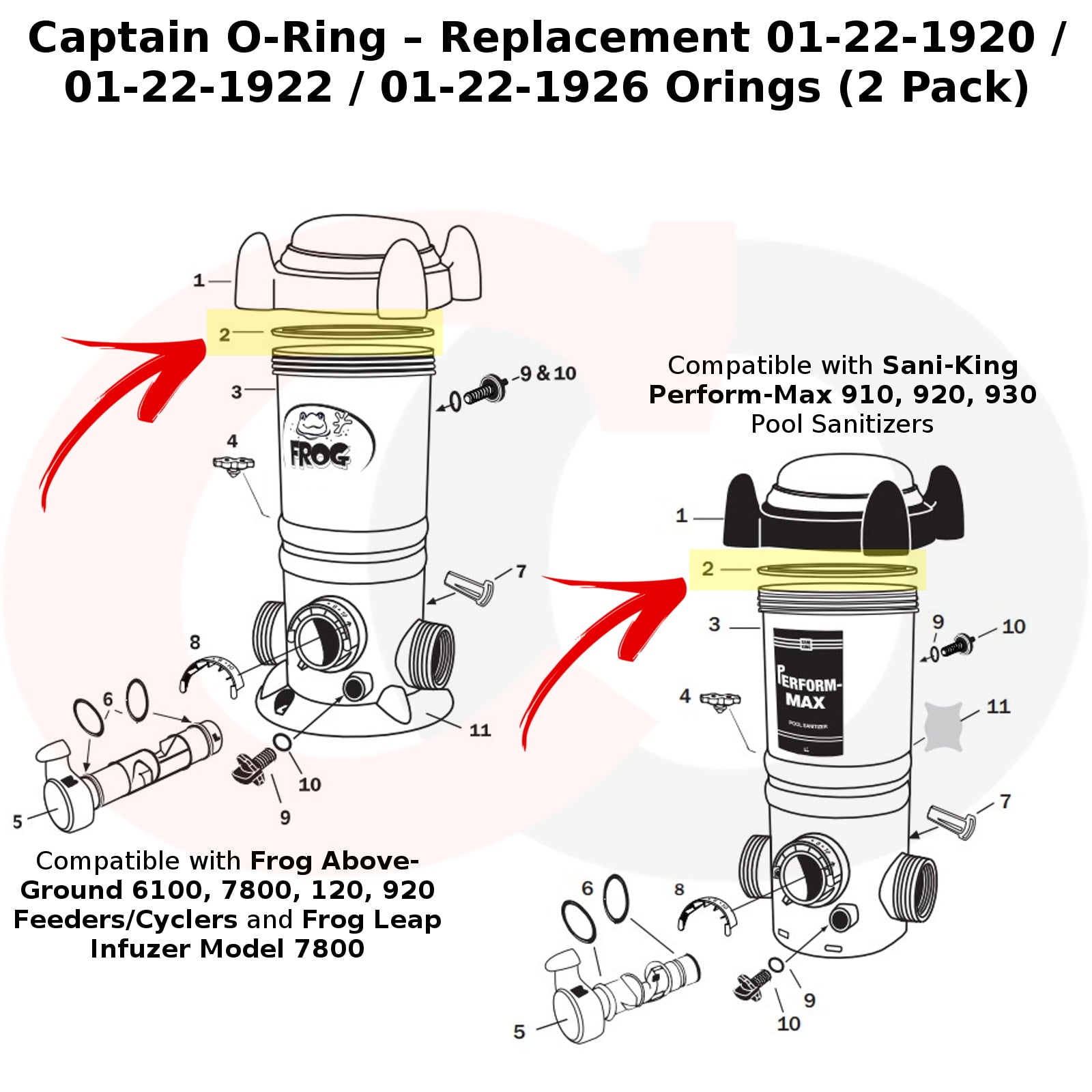 Captain O-Ring – Replacement 01-22-1920 / 01-22-1922 / 01-22-1926