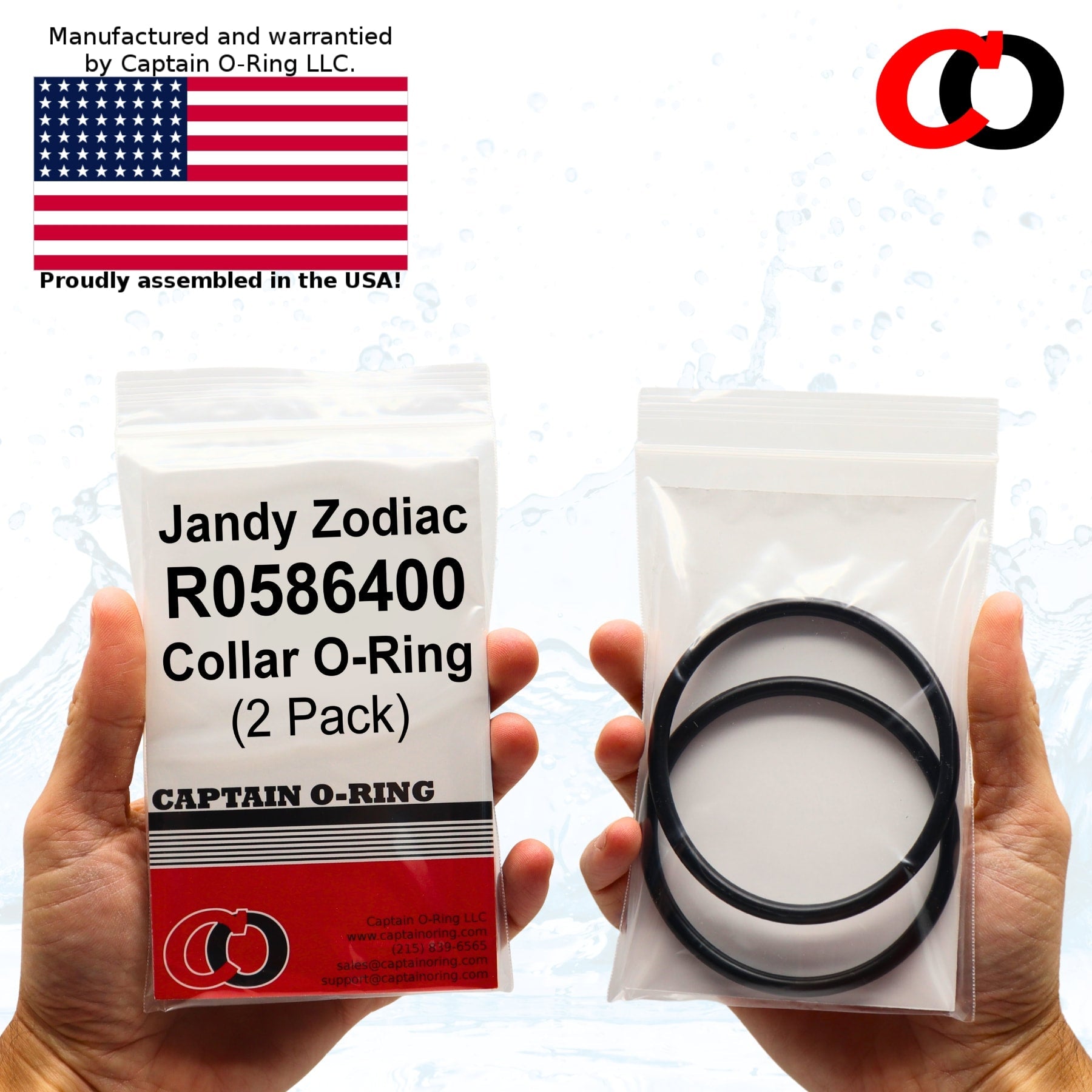 Captain O-Ring - R0586400 Small Collar O-Ring for Jandy Zodiac (2