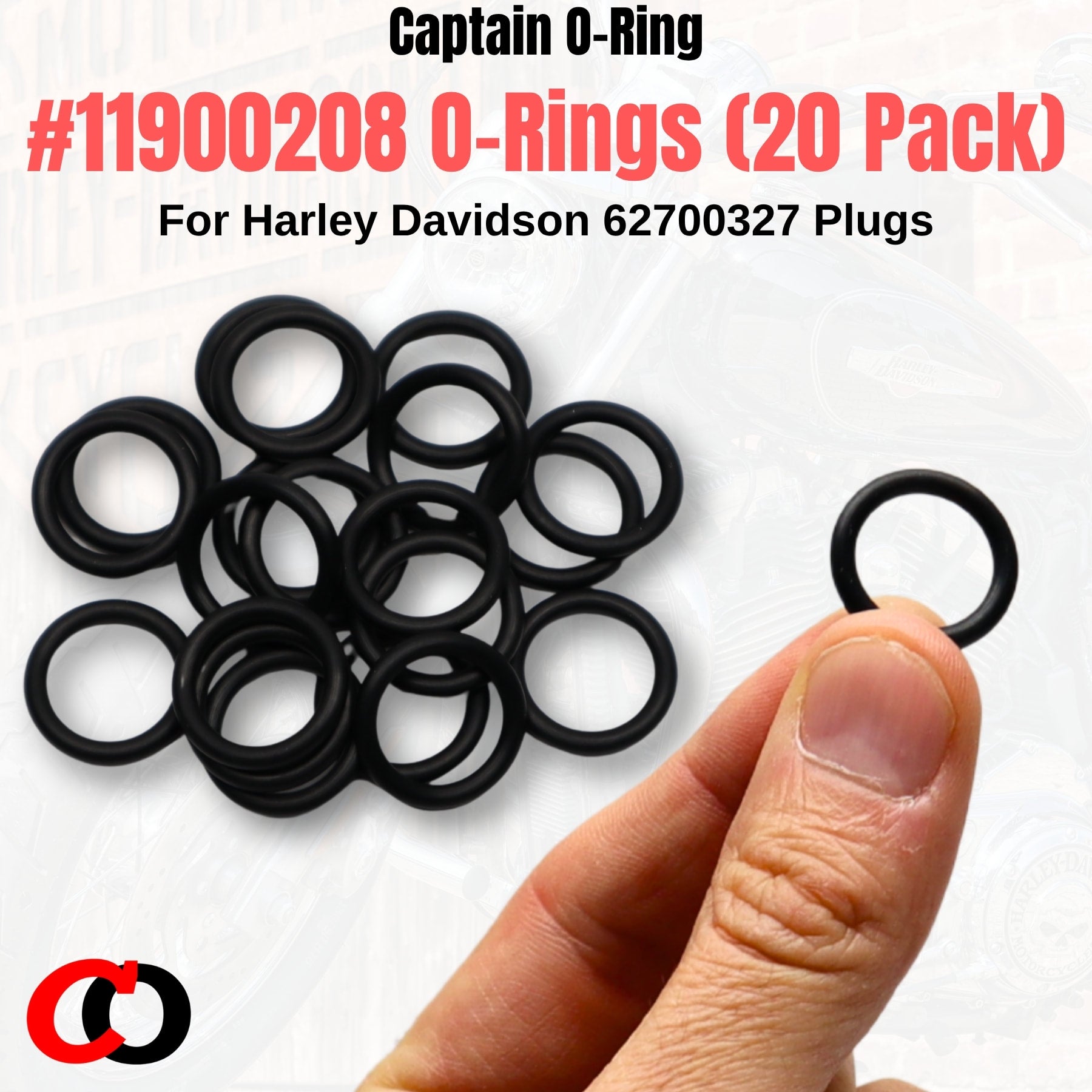 Captain O-Ring – Replacement 11900208 O-Rings for Harley Davidson