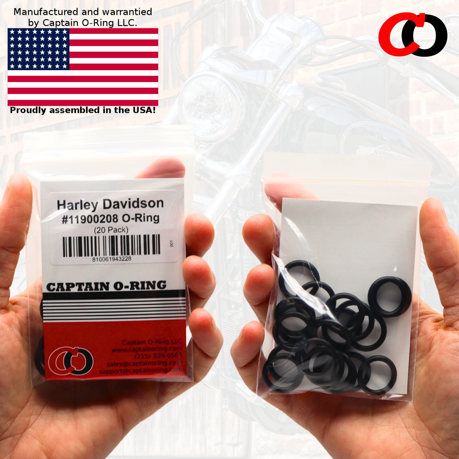 Captain O-Ring – Replacement 11900208 O-Rings for Harley Davidson