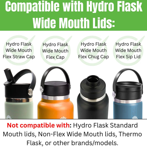 Captain O-Ring  Replacement Lid Gaskets for Hydro Flask Wide Mouth Flex  Caps (5 Pack)